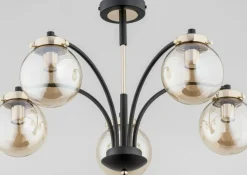 Sklep Kaja Niecodzienna lampa sufitowa w czerni i złocie AL 25545 | Kaja Discount