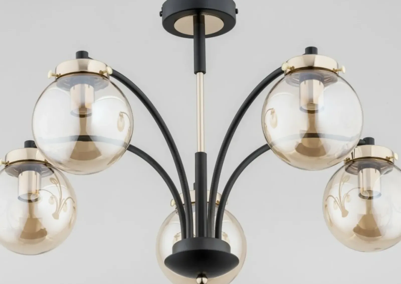 Sklep Kaja Niecodzienna lampa sufitowa w czerni i złocie AL 25545 | Kaja Discount