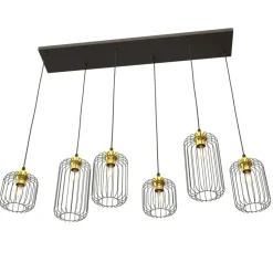 Sklep Kaja Niecodzienna lampa wisząca, na 6 żarówek 1364/6 z serii VANDER Best