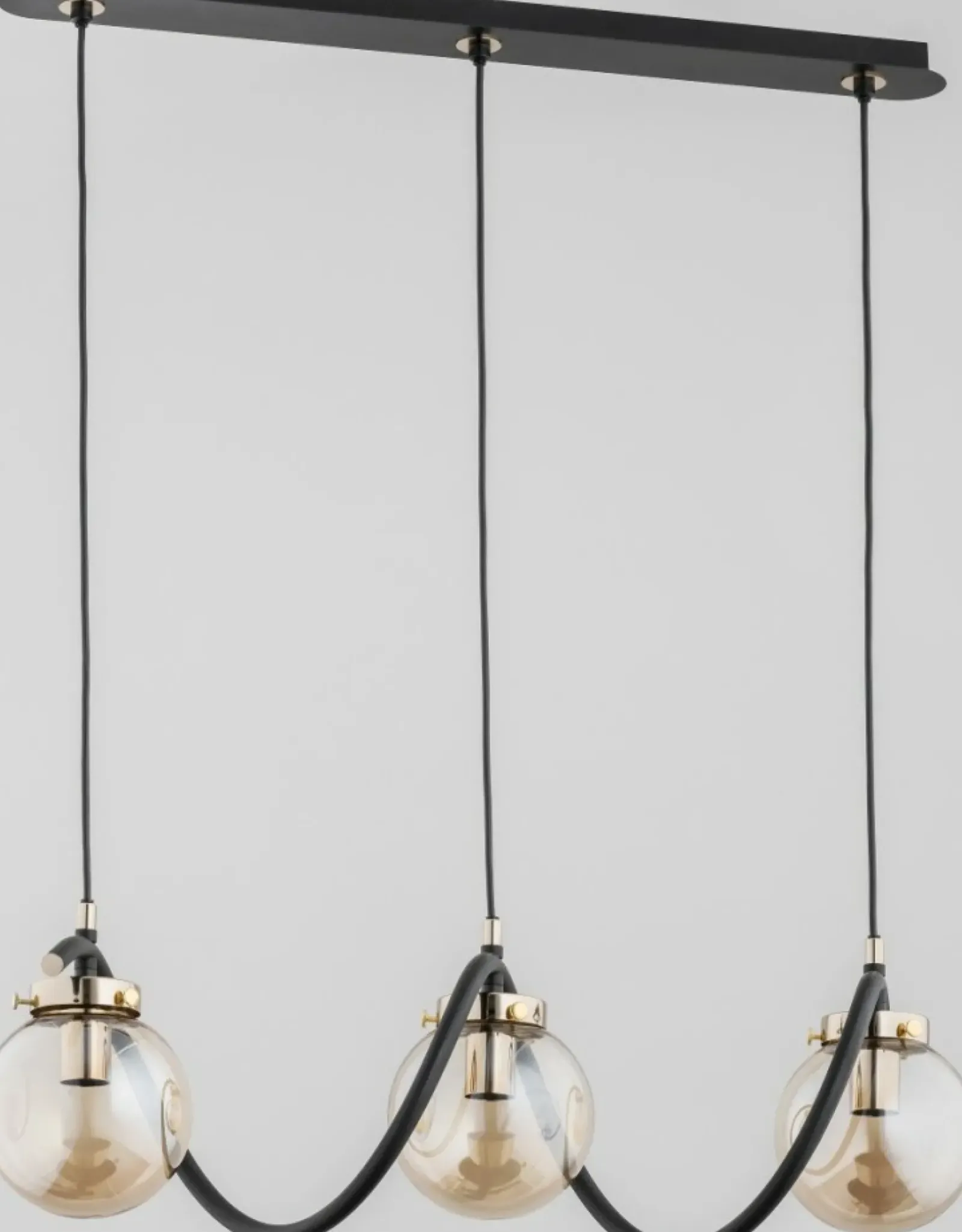 Sklep Kaja Niecodzienna lampa wisząca, czarno-złota AL 62182 | Kaja Flash Sale