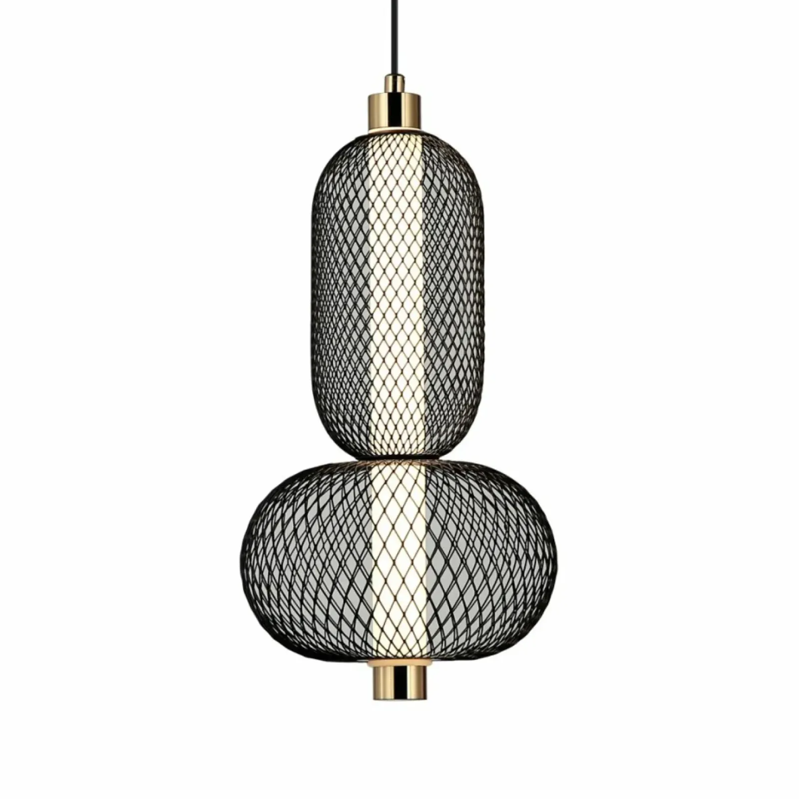 Sklep Kaja Niecodzienna lampa wisząca, czarna PND-84283-2-BK z serii MARCO Discount
