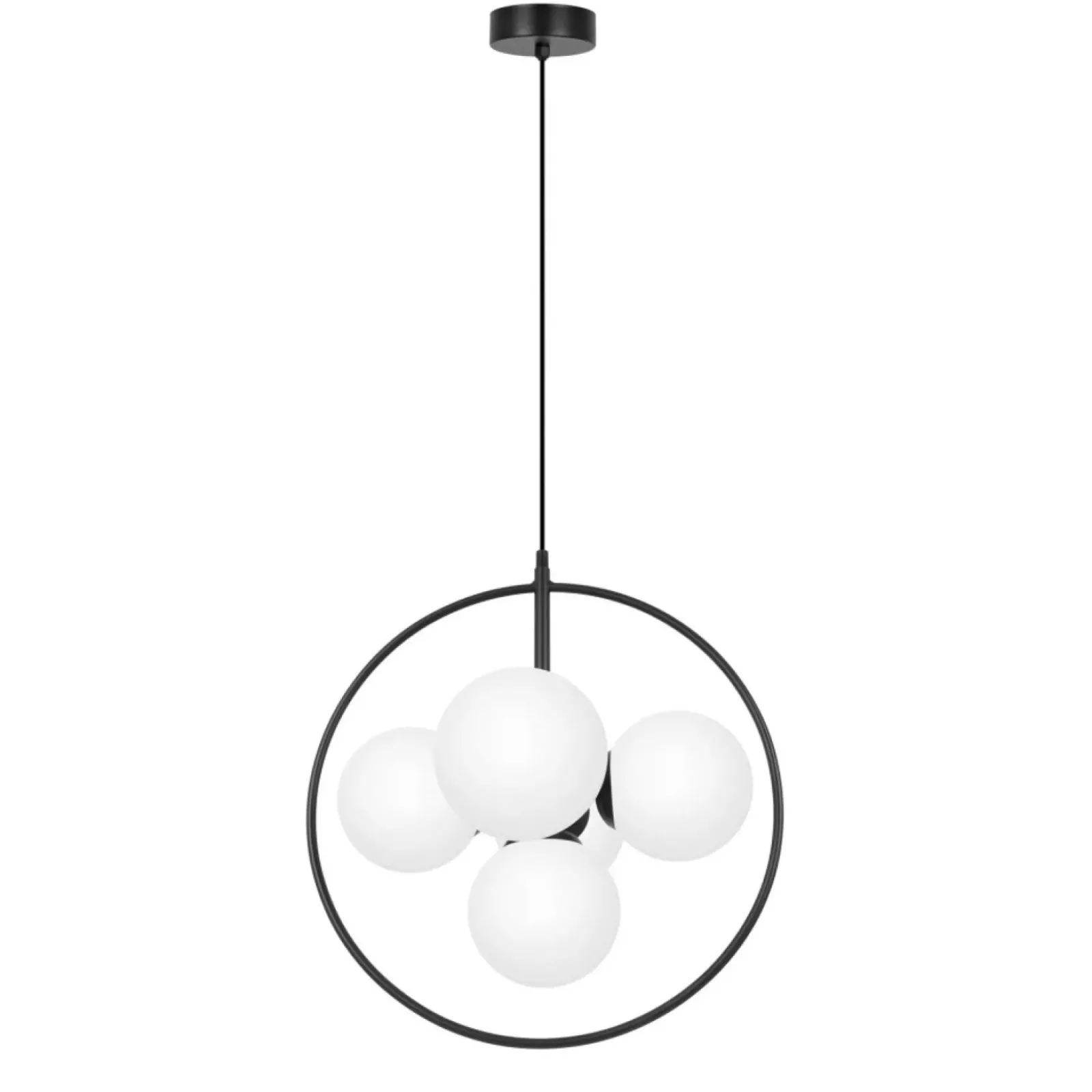 Sklep Kaja Niepowtarzalna lampa wisząca w kolorze bieli i czerni K-3838 seria GEO Outlet