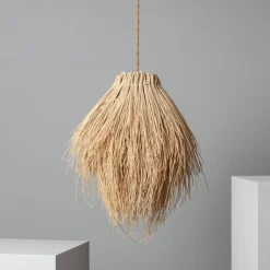 Sklep Kaja Nieregularna, naturalna lampa wisząca ABR-NLW33-BH-E27 BOHO | Kaja brązowy Flash Sale