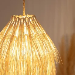 Sklep Kaja Nieregularna, naturalna lampa wisząca ABR-NLW33-BH-E27 BOHO | Kaja brązowy Flash Sale