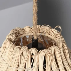 Sklep Kaja Nieregularna, naturalna lampa wisząca ABR-NLW33-BH-E27 BOHO | Kaja brązowy Flash Sale
