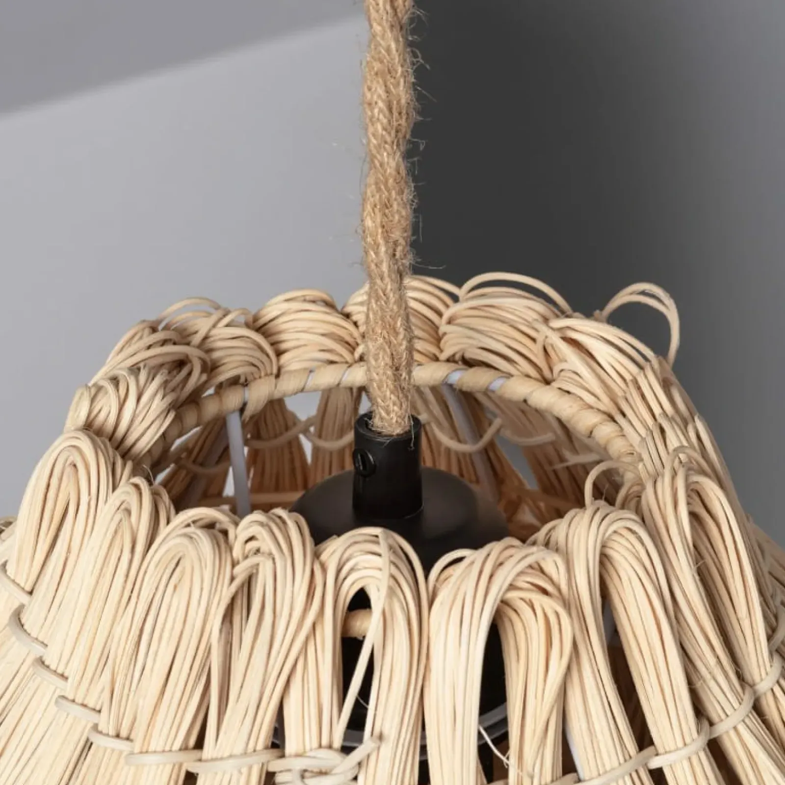 Sklep Kaja Nieregularna, naturalna lampa wisząca ABR-NLW33-BH-E27 BOHO | Kaja brązowy Flash Sale