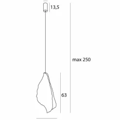 Sklep Kaja Niespotykana, biała lampa wisząca LED MX P0540 CONCHA | Kaja Sale