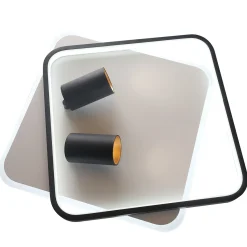 Sklep Kaja Niespotykany plafon LED z tubami LP-0612/2C SQUARE BK PARMA | Kaja* Plafony Nowoczesne|Lampy Led