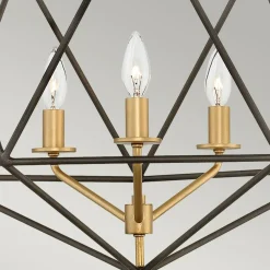 Sklep Kaja Niestandardowa lampa wisząca, złota HK-ASTRID-3P z serii ASTRID Shop