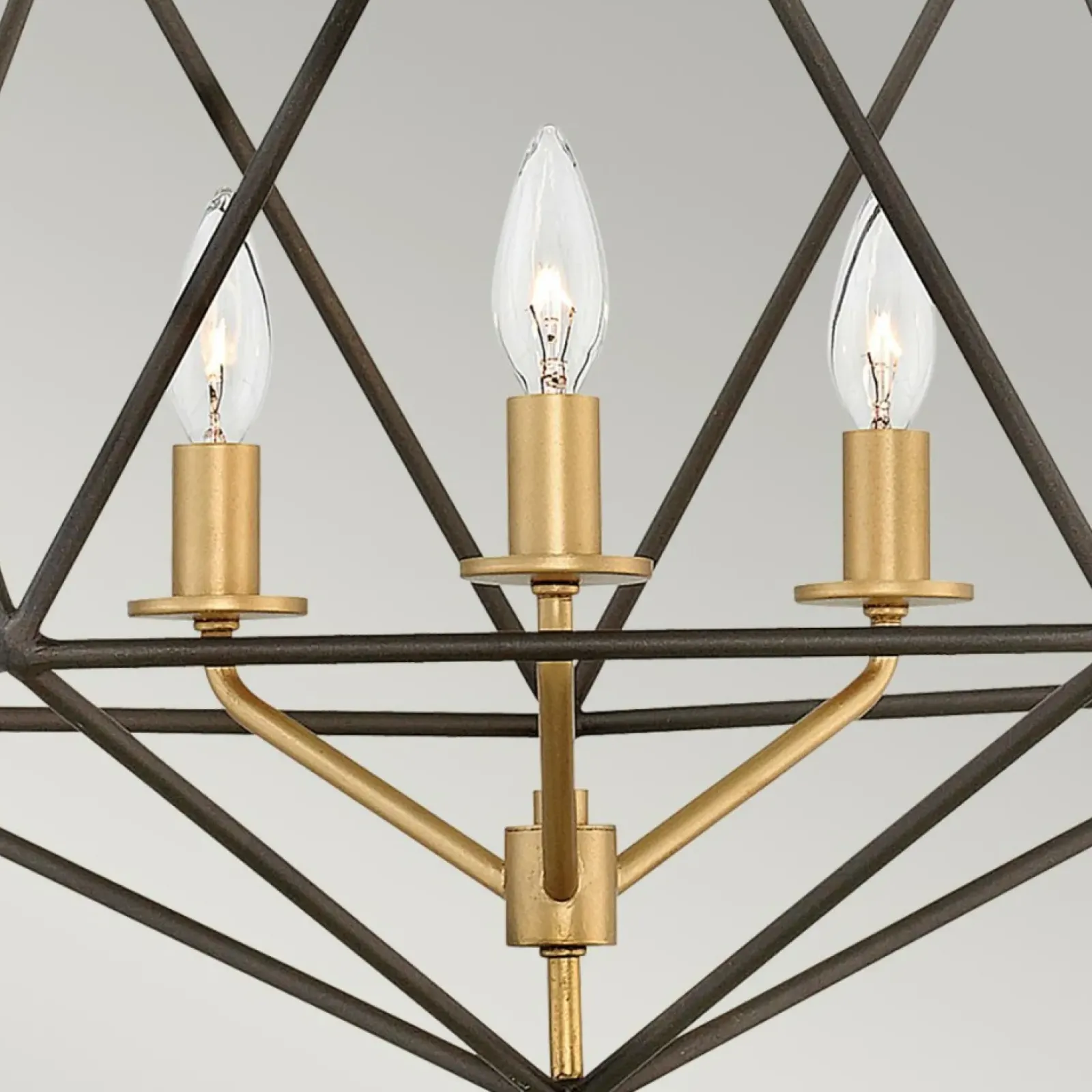 Sklep Kaja Niestandardowa lampa wisząca, złota HK-ASTRID-3P z serii ASTRID Shop