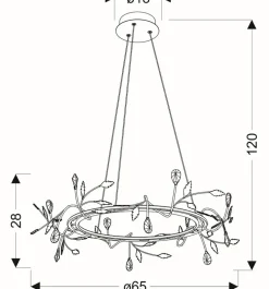 Sklep Kaja Nieszablonowa, ledowa lampa wisząca A0028-320 GIAROS | Kaja czarny Store