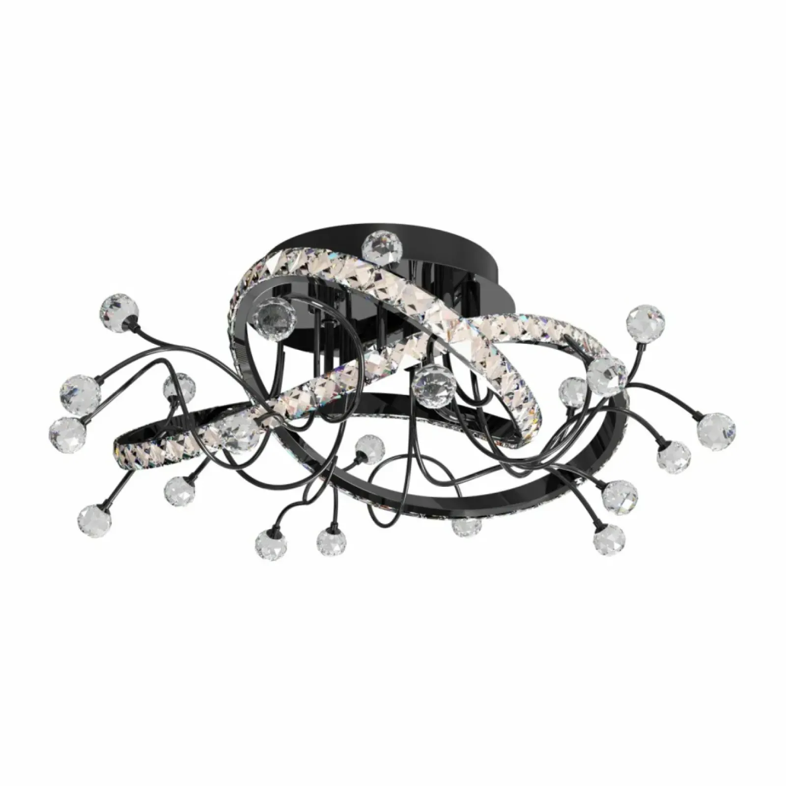 Sklep Kaja Nietuzinkowa, czarna lampa sufitowa MX3481-1S-3BCT MAIA | Kaja Clearance