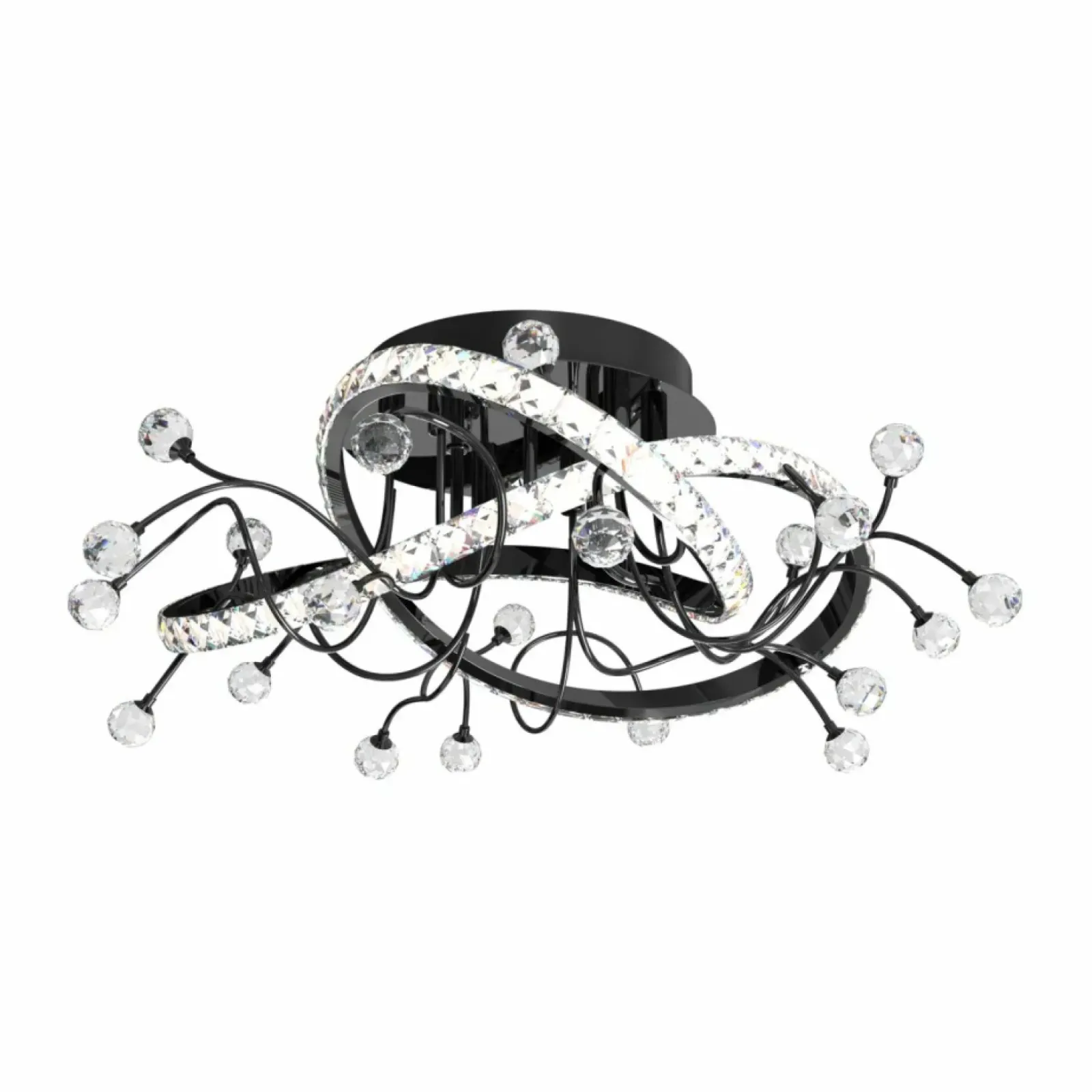Sklep Kaja Nietuzinkowa, czarna lampa sufitowa MX3481-1S-3BCT MAIA | Kaja Clearance