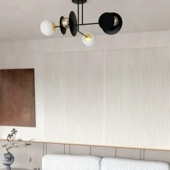 Sklep Kaja Nietuzinkowa czarno-biała lampa sufitowa 612/4 | Kaja Oświetlenie Store