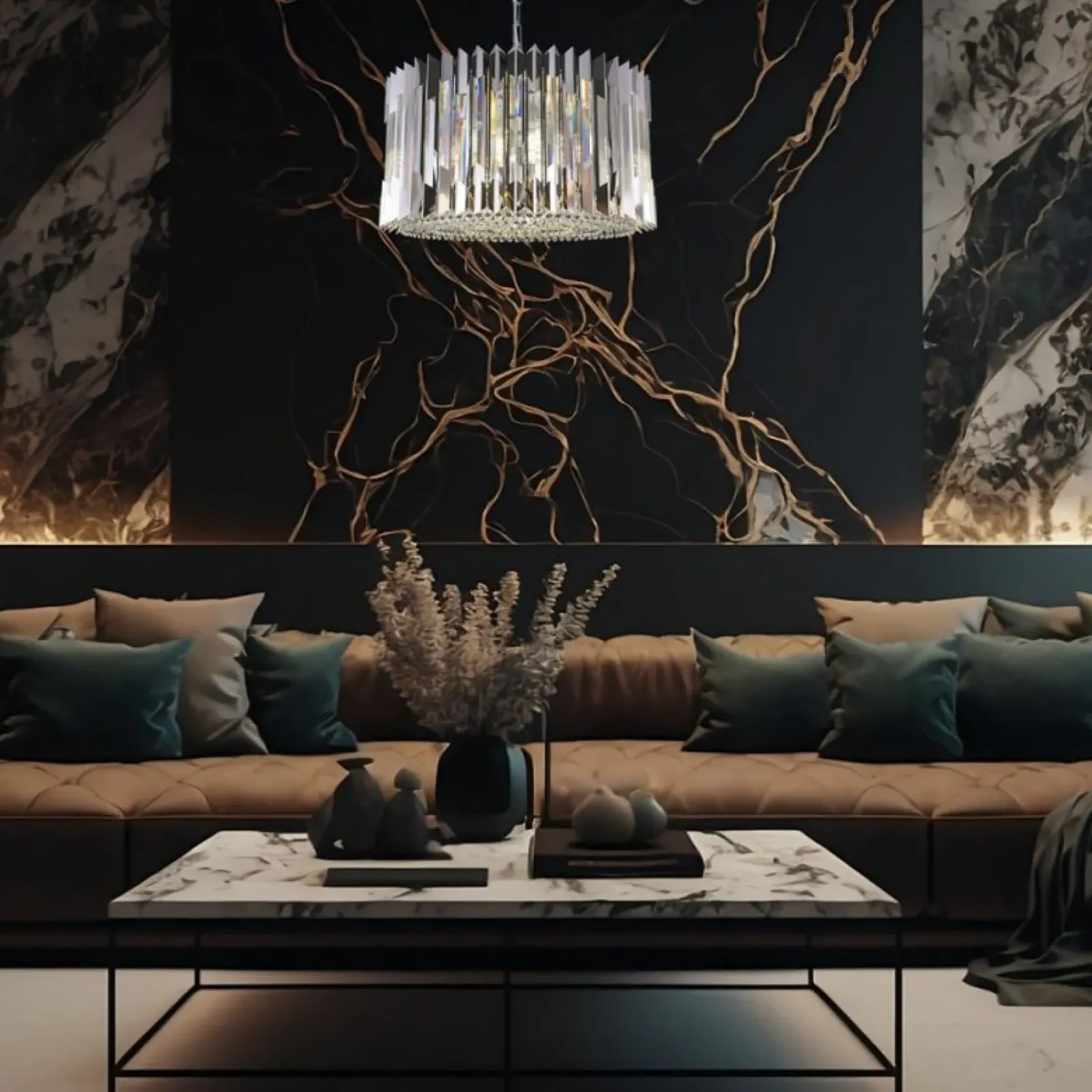Sklep Kaja Nietuzinkowa, kryształowa lampa wisząca do salonu ML0396 RITZ | Kaja Outlet