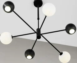 Sklep Kaja Nietuzinkowa lampa wisząca do salonu JUP 1997 MO6 CZ BI MOKA | Kaja Discount