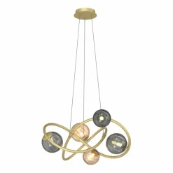 Sklep Kaja Nietuzinkowa lampa wisząca do salonu MD4922-5-EGBDN ARLON | Kaja Fashion