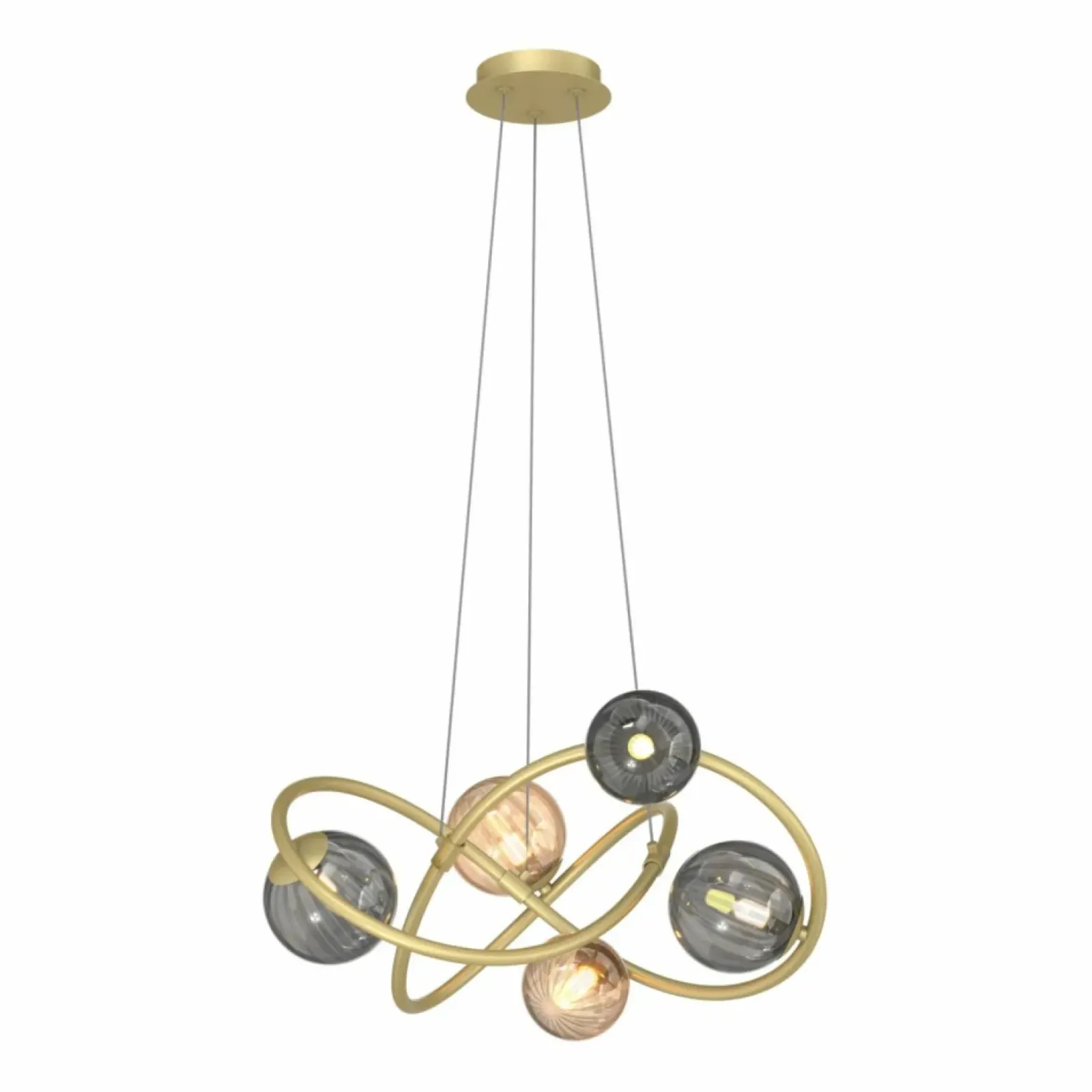 Sklep Kaja Nietuzinkowa lampa wisząca do salonu MD4922-5-EGBDN ARLON | Kaja Fashion