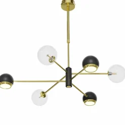 Sklep Kaja Nietuzinkowa, złota lampa wisząca do salonu JUP 1967 MOKA | Kaja Shop