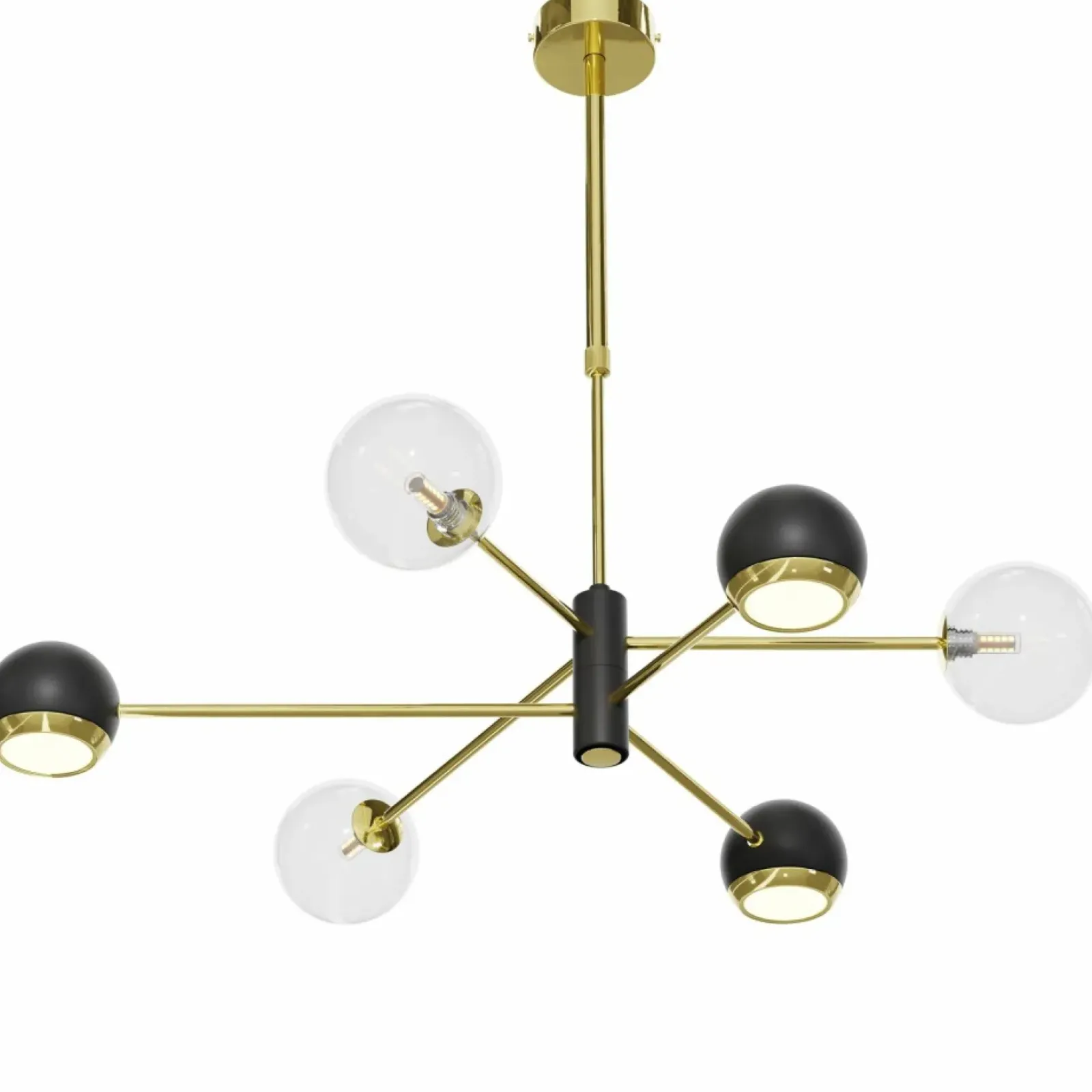 Sklep Kaja Nietuzinkowa, złota lampa wisząca do salonu JUP 1967 MOKA | Kaja Shop
