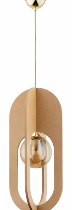 Sklep Kaja Nietypowa, designerska lampa wisząca z drewnem AL 61261 TERRA | Kaja Shop