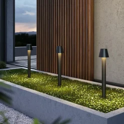 Sklep Kaja Nietypowa lampa ogrodowa stojąca LED 80cm O421FL-L5GF z serii HARZ* Lampy Ogrodowe Stojące