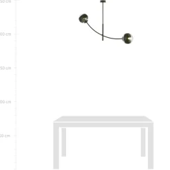 Sklep Kaja Nietypowa lampa sufitowa z dwoma kloszami 1101/2 HUNTER | Kaja Online