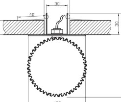 Sklep Kaja Niezwykła oprawa podtynkowa o niebanalnym wyglądzie 2293694 | Kaja Oświetlenie* Oprawy Podtynkowe