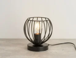 Sklep Kaja Niska, druciana lampka stołowa w stylu loft SIG 50310 z serii CHERRY* Nowoczesne Lampki Stołowe
