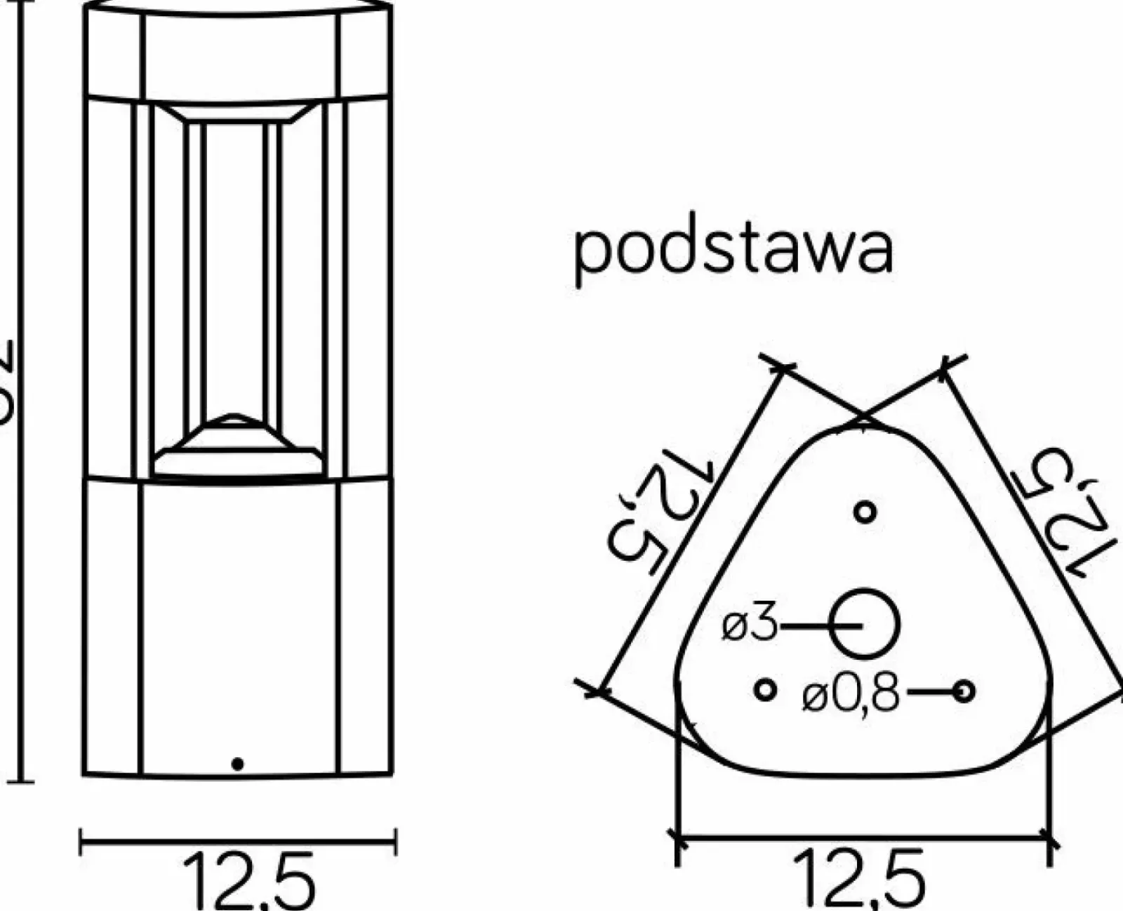 Sklep Kaja Niska lampa ogrodowa stojąca, aluminium GL 11201 z serii FAN | Kaja Oświetlenie* Lampy Ogrodowe Stojące