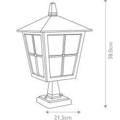 Sklep Kaja Niska lampka ogrodowa, czarna BL50M-BLACK z serii CANTERBURY* Lampy Ogrodowe Stojące