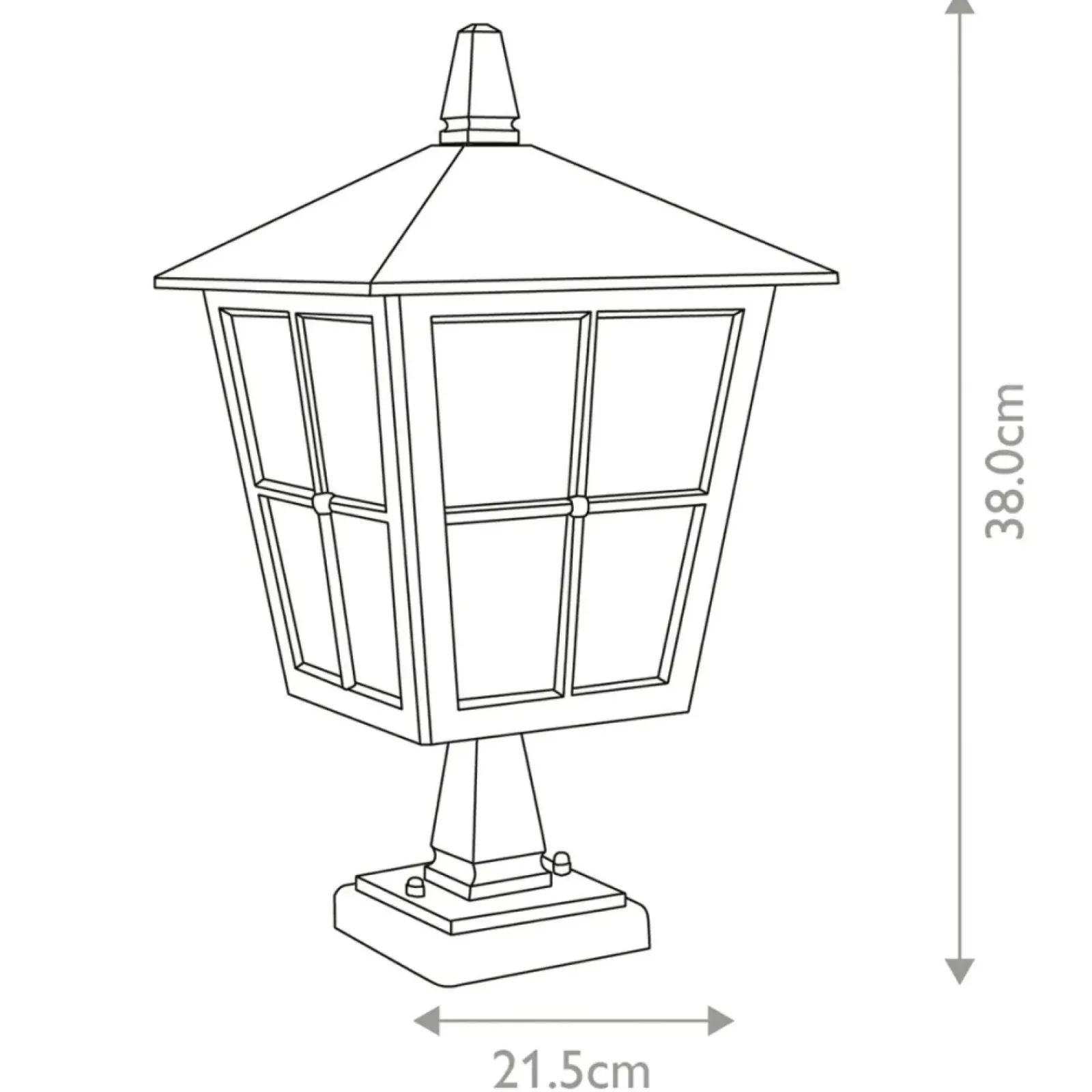 Sklep Kaja Niska lampka ogrodowa, czarna BL50M-BLACK z serii CANTERBURY* Lampy Ogrodowe Stojące