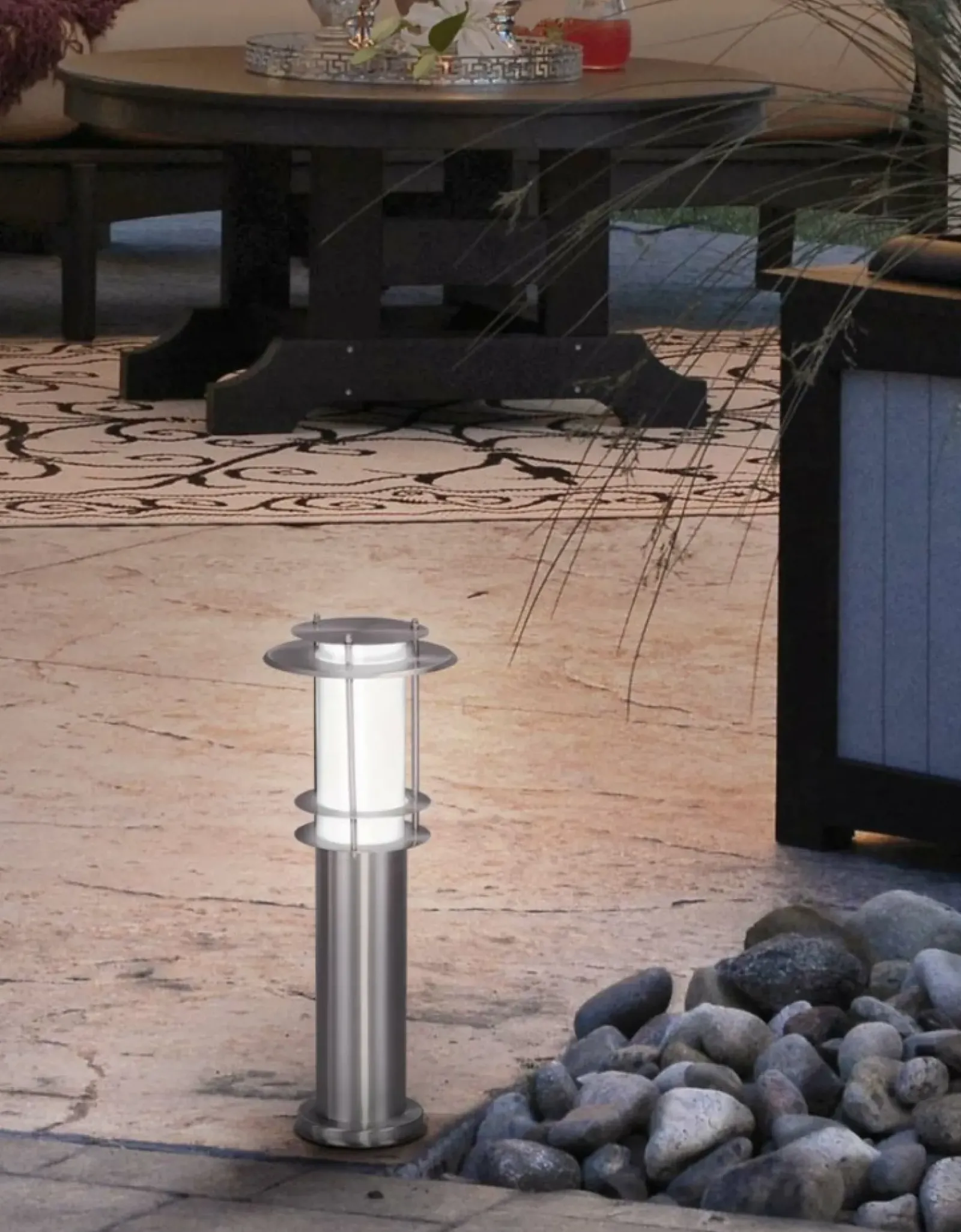 Sklep Kaja Niski, zewnętrzny, owany słupek K-LP238-450 TARES | Kaja* Lampy Ogrodowe Stojące|Lampy Ogrodowe Stojące