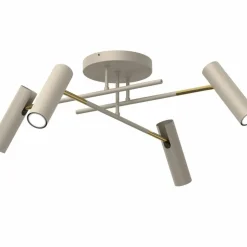 Sklep Kaja Nowoczesna, beżowo-złota lampa sufitowa do salonu LX 278 AXION | Kaja Flash Sale