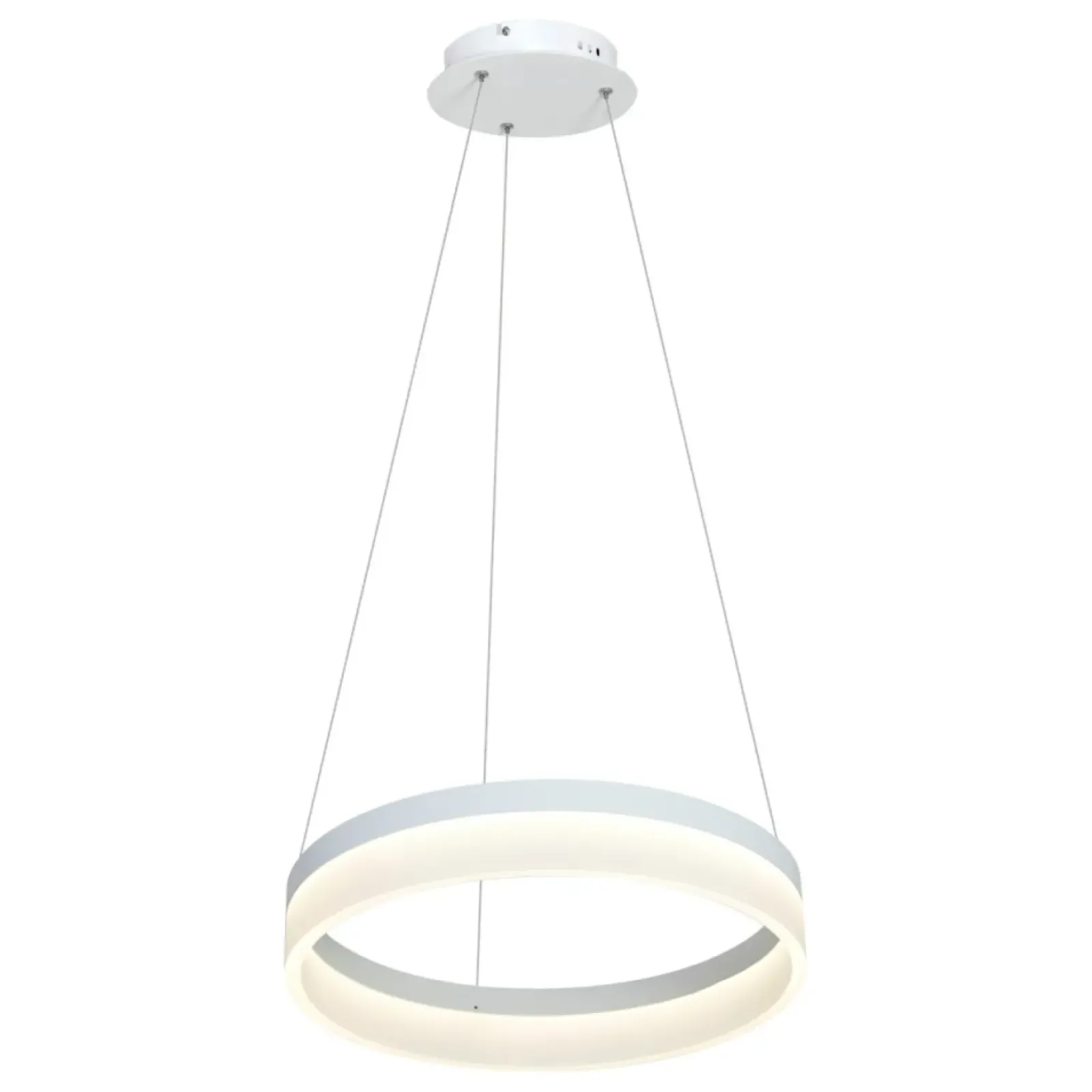 Sklep Kaja Nowoczesna, biała lampa wisząca LED ⌀40cm ML405 RING | Kaja Cheap