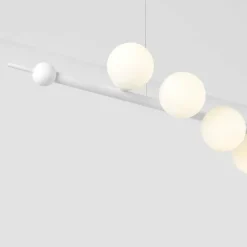 Sklep Kaja Nowoczesna, biała, szeroka lampa wisząca do salonu 1115T z serii WAVE Zadzwońporabattel.783200183(8-16)/mailsklep@kaja.com.pl Best Sale
