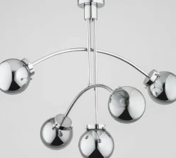 Sklep Kaja Nowoczesna, chromowana lampa do salonu AL 27125 LUSCO | Kaja Outlet