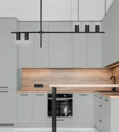 Sklep Kaja Nowoczesna, czarna lampa wisząca nad stół K-4755 ROCCO | Kaja czarny Store