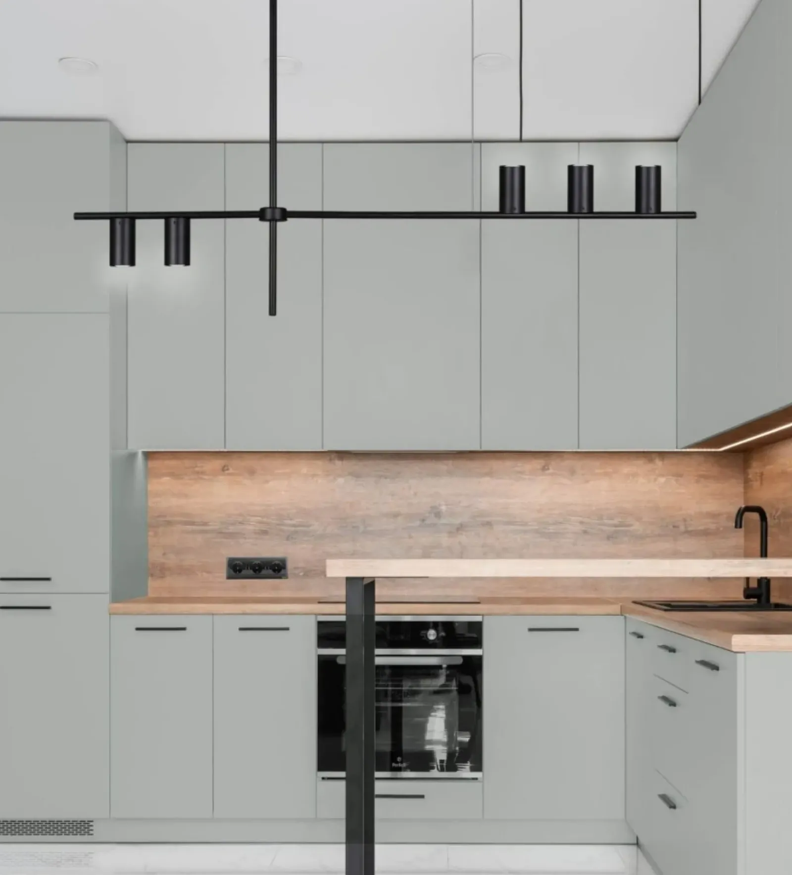 Sklep Kaja Nowoczesna, czarna lampa wisząca nad stół K-4755 ROCCO | Kaja czarny Store