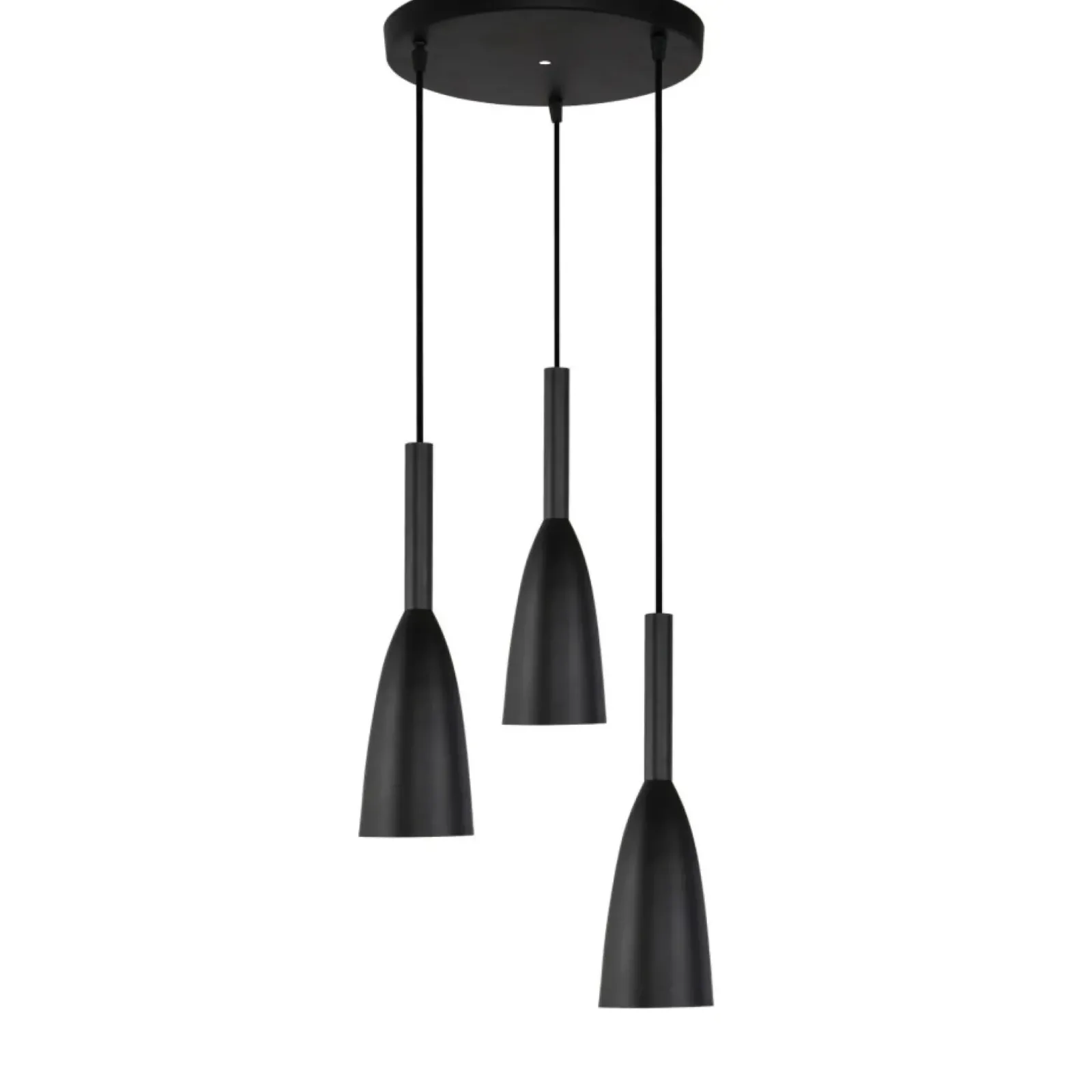 Sklep Kaja Nowoczesna, czarna lampa wisząca LP-181/3P BK SOLIN | Kaja Oświetlenie Clearance