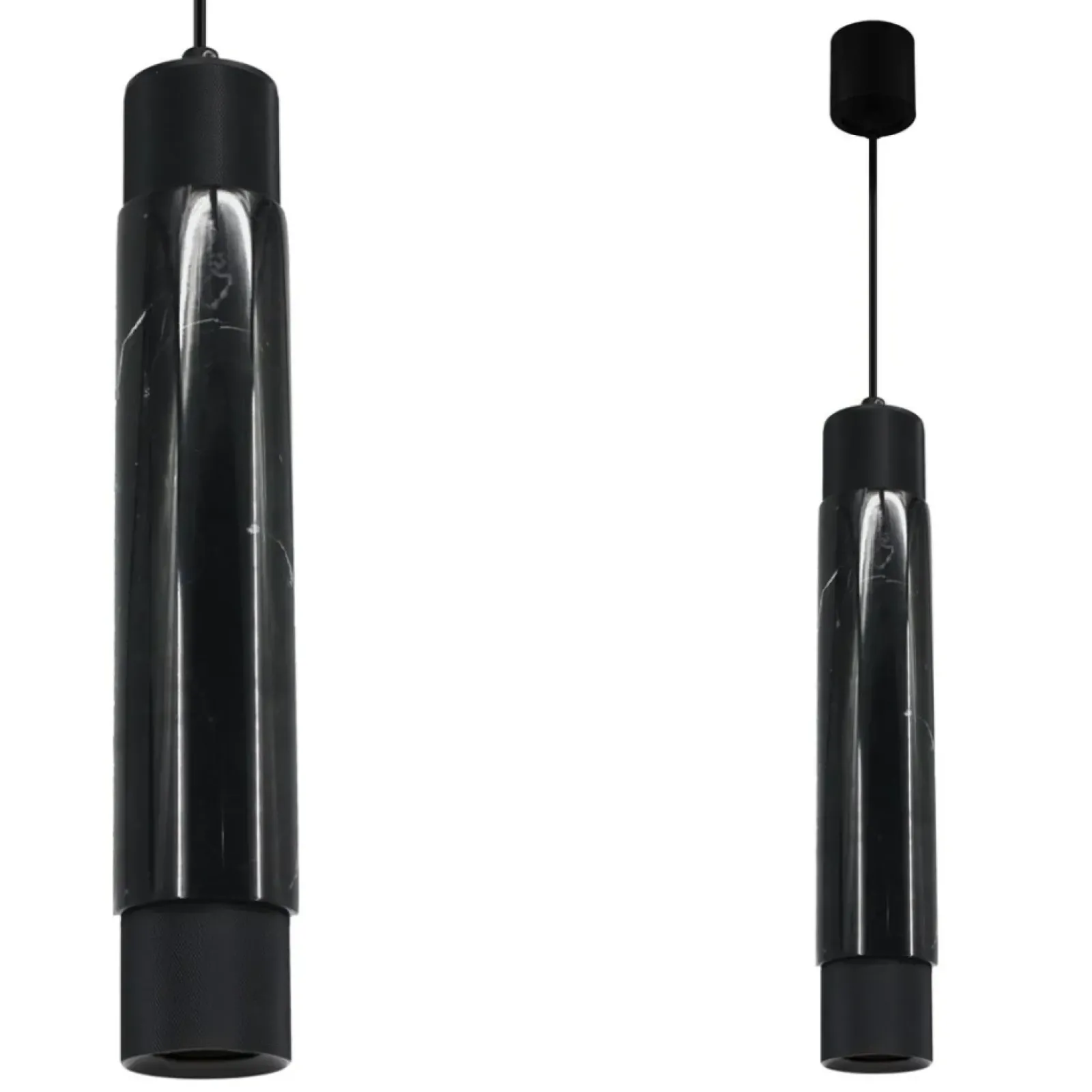 Sklep Kaja Nowoczesna, czarna lampa wisząca, w połysku ML6339 z serii MARBLE | Kaja Oświetl czarny Flash Sale