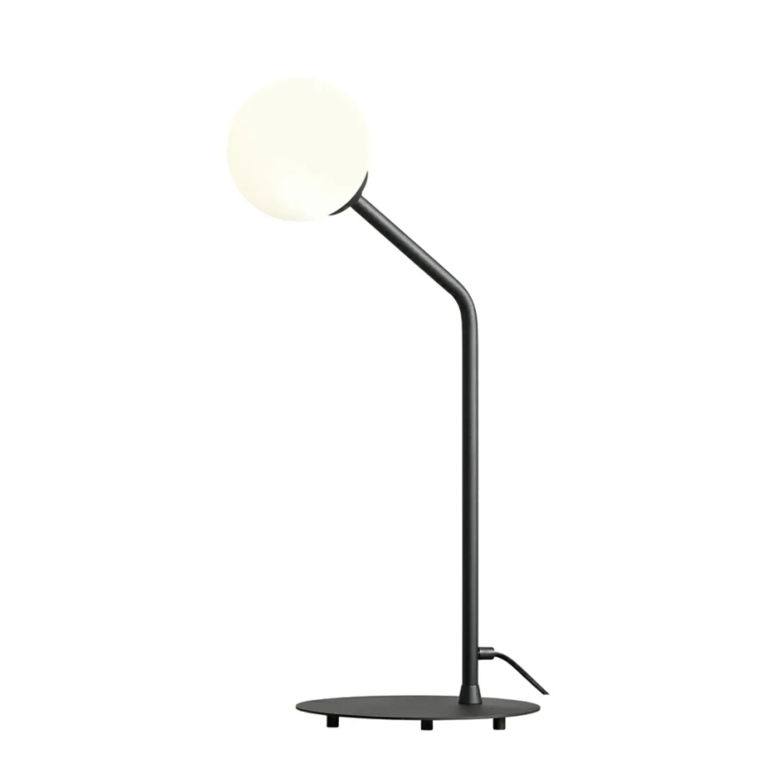 Sklep Kaja Nowoczesna, czarna lampka do loftowej sypialni 1064B1 z serii PURE* Nowoczesne Lampki Stołowe