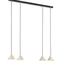 Sklep Kaja Nowoczesna, czarno złota lampa wisząca 1329/4 ELIT | Kaja Oświetlenie Online