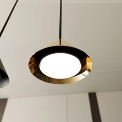 Sklep Kaja Nowoczesna, czarno złota lampa wisząca 1329/4 ELIT | Kaja Oświetlenie Online