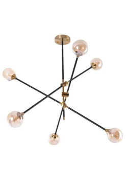 Sklep Kaja Nowoczesna czarno-złota lampa do salonu AZ4700 SOLEN | Kaja Cheap
