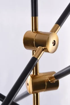 Sklep Kaja Nowoczesna czarno-złota lampa do salonu AZ4700 SOLEN | Kaja Cheap