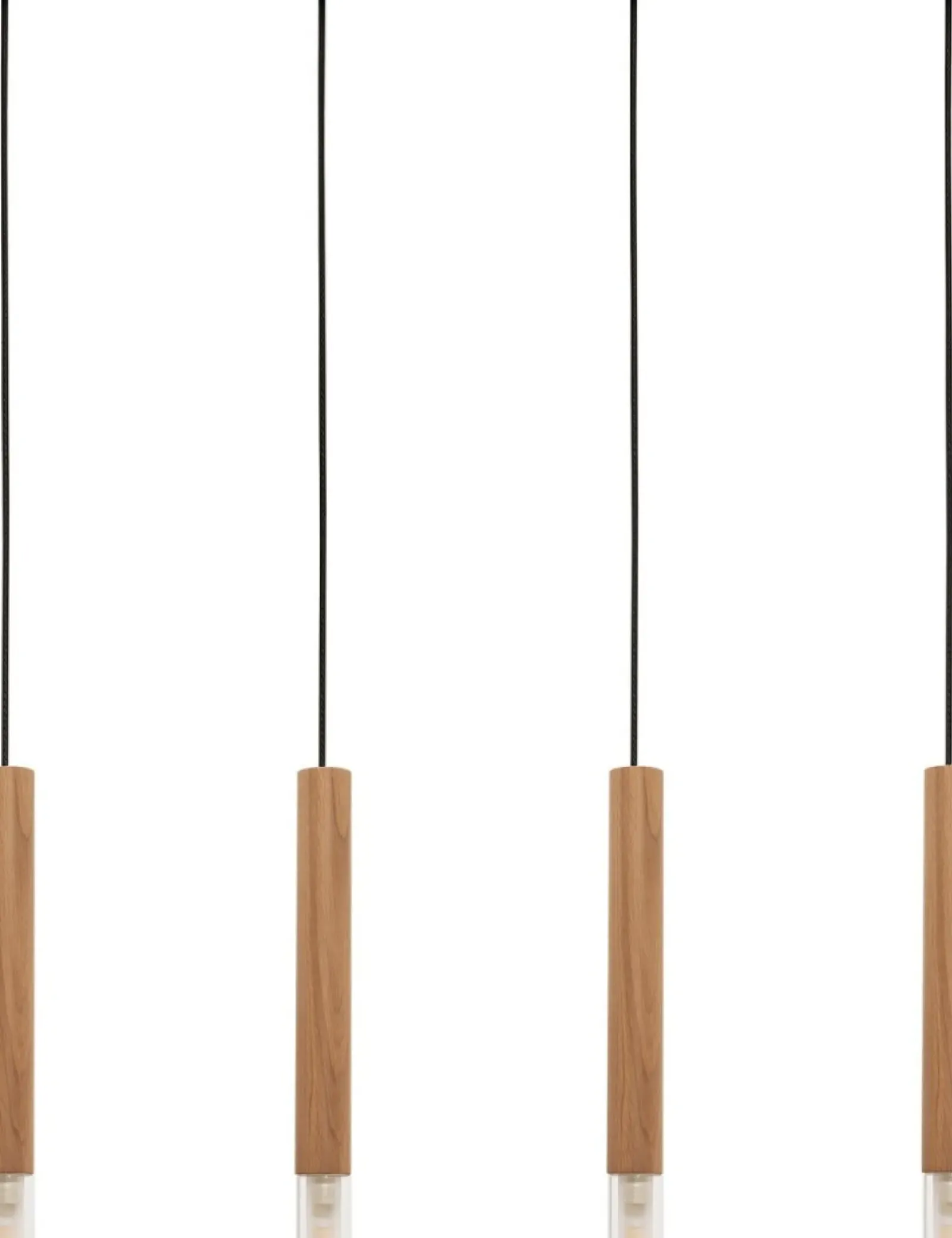 Sklep Kaja Nowoczesna, drewniana listwa z wiszącymi tubami 8620403 z serii MADERA Best