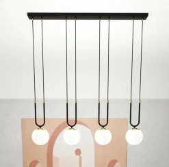 Sklep Kaja Nowoczesna, elegancka lampa wisząca do jadalni 1112/4 z serii GLAM | Kaja Store