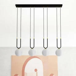Sklep Kaja Nowoczesna, elegancka lampa wisząca do jadalni 1112/4 z serii GLAM | Kaja Store