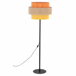 Sklep Kaja Nowoczesna, kolorowa lampa stojąca do salonu TK 6451 TRIO JUTA | Kaja* Lampy Podłogowe Z Abażurem